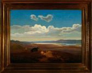 Landscape Near Silkeborg Town, Denmark by Anton Edvard Kieldrup