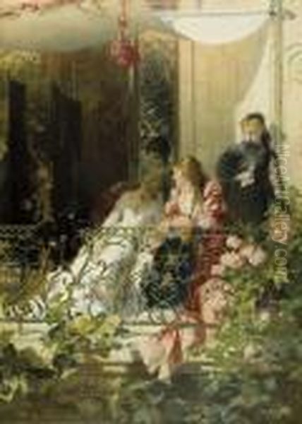 Ladies On A Balcony - view 1