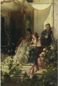 On The Balcony by Conrad Kiesel