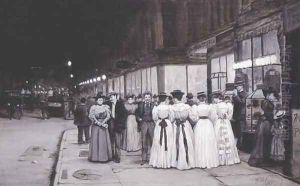 Saturday Night in August - Eighth Avenue by William Anderson Coffin