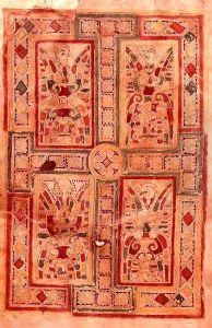 Cruciform page, frontispiece to the Gospel of St. Matthew, from the MacDurnan Gospels by Celtic