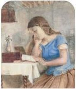 Engrossed In The Letter by George Goodwin Kilburne