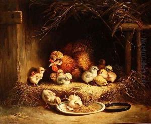 Hen with her Chicks, 1867