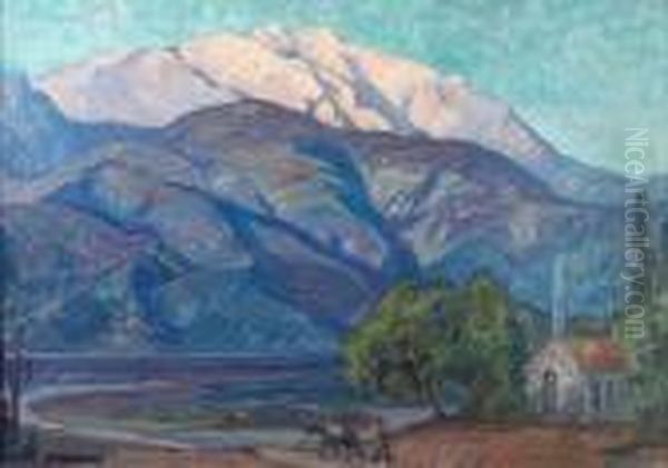 Landscape With A Miner And A Pack Mule - view 1