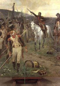 Marshal Ney rallying the troops at Waterloo, 1898 by Eugene Chaperon