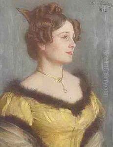 Portrait of a Woman by Angelo Graf von Courten