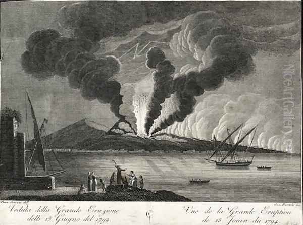 View of the big eruption, 15th June 1794 - view 1