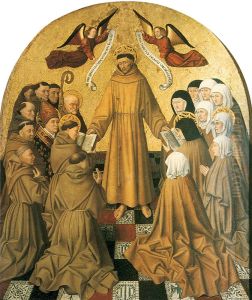 St. Francis Giving the Rule to his Disciples (panel from the Pala di Rocca) by Niccolo Antonio Colantonio