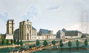 View of the Chateau de Vincennes, c.1820 by Pierre Courvoisier