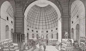 View of the Wheat Market and the Cupola by Pierre Courvoisier