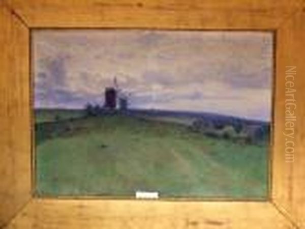 Landskap Med Vaderkvarnar. - view 1