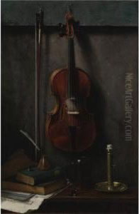 Still Life With Violin by Albert F. King