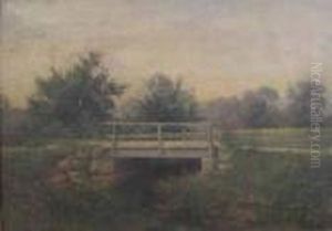 Landscape With Footbridge by Albert F. King
