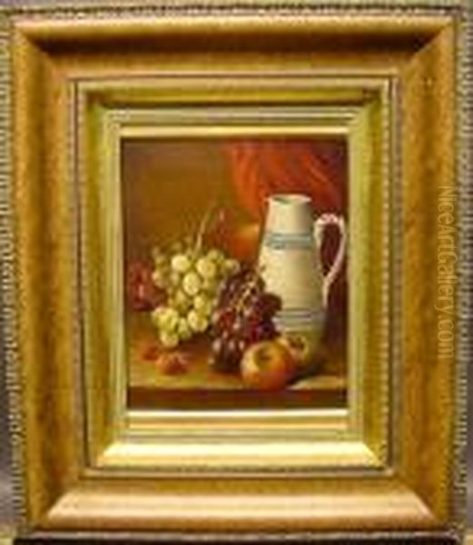 Still Life With Pitcher, Grapes, Apples And Strawberries - view 1
