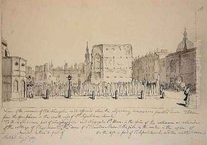 View of the Remains of Old Newgate Prison, 1787
