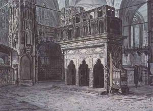 Edward the Confessor's Chapel, Westminster Abbey by John Carter