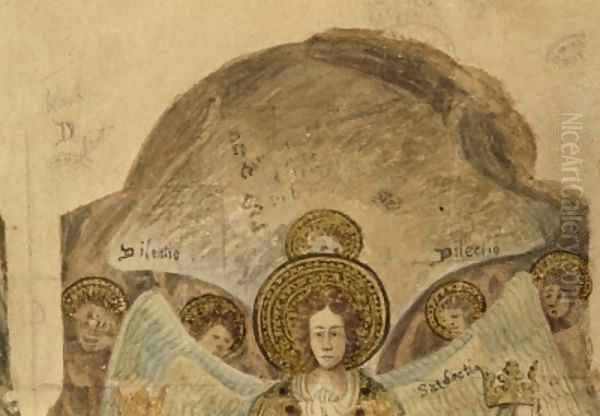 Study of the wall paintings at the Chapter House 14 - view 1