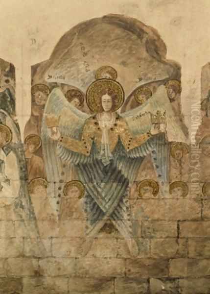 Study of the wall paintings at the Chapter House 12 - view 1