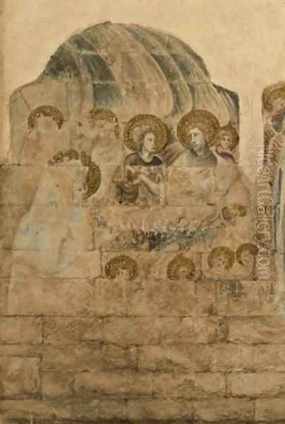 Study of the wall paintings at the Chapter House 7 - view 1