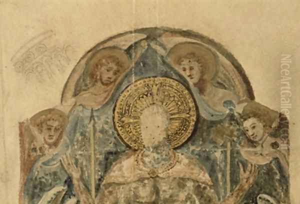 Study of the wall paintings at the Chapter House 6 - view 1