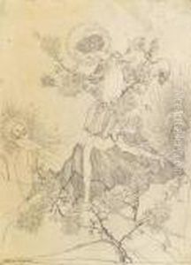 The Prince Of The Fairies A-wooing Came by Jessie Marion King