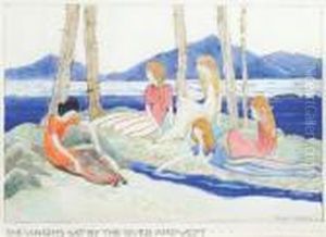 The Virgins Sat By The River And Wept by Jessie Marion King