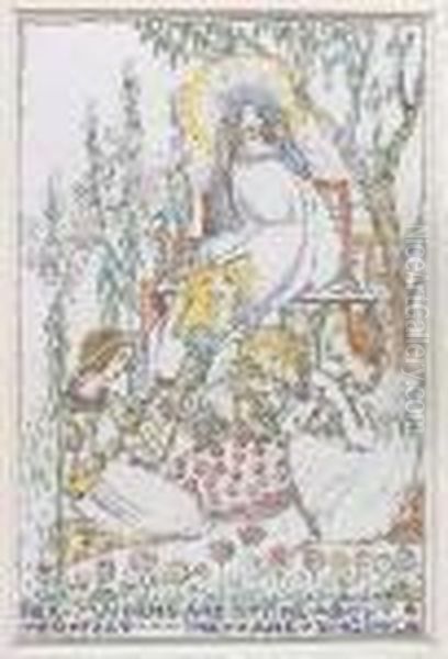 Her Maidens Are Sitting... - view 1