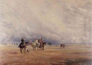 Lancaster Sands, Morecambe Bay (Treasures) 1842 by David Y. Cox