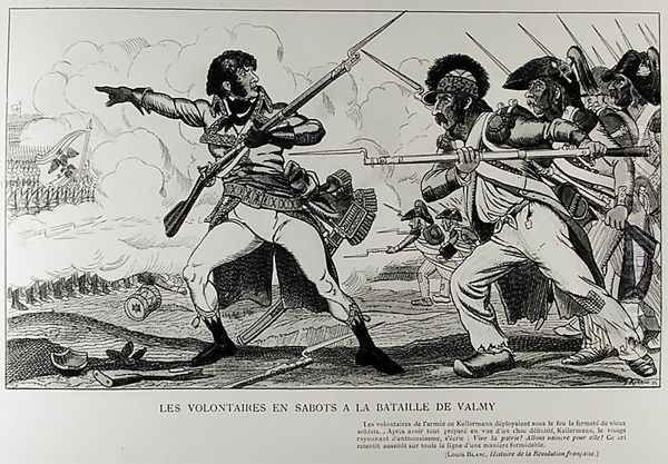 The Volunteers in Sabots at the Battle of Valmy, 20th September 1792, illustration from 'Histoires de la Revolution Francoise' - view 1