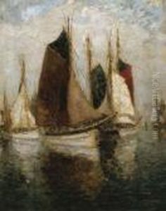 Harbor Scene by Paul King
