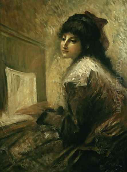 Girl at the Piano - view 1