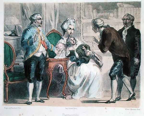 Parmentier presents the potato to Louis XVI and his family - view 1