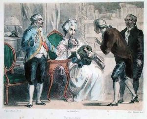 Parmentier presents the potato to Louis XVI and his family by Albert Chereau