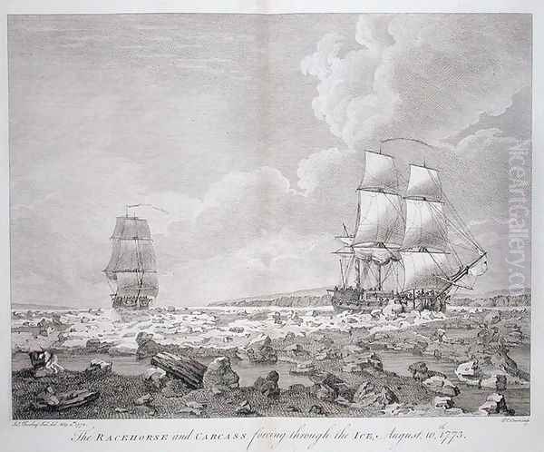 A View of the 'Racehorse' and 'Carcass', August 7th, 1773, from 'A Voyage towards the North Pole undertaken by His Majesty's Command 1773' - view 1