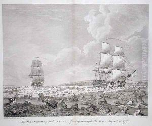 A View of the 'Racehorse' and 'Carcass', August 7th, 1773, from 'A Voyage towards the North Pole undertaken by His Majesty's Command 1773' by John the Younger Cleveley