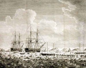 The 'Racehorse' and the 'Carcass', August 7th 1773, 1774 by John the Younger Cleveley