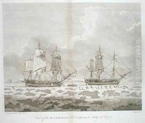 View of the Racehorse and Carcass by John the Younger Cleveley