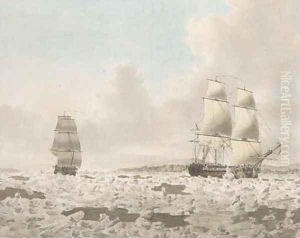 H.M.S. Racehorse searching for the North West Passage in 1773 by John the Younger Cleveley