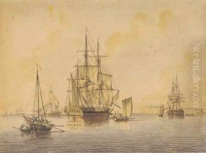 Men of War off the South Foreland by John the Younger Cleveley
