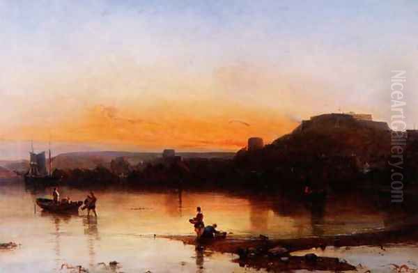 Fort Regent at Sunset - view 1