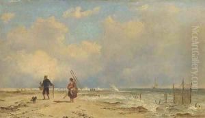 Waiting for the tide by Alfred Clint