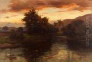 In The Gloaming - On The Forth Aberfoyle by James Scott Kinnear