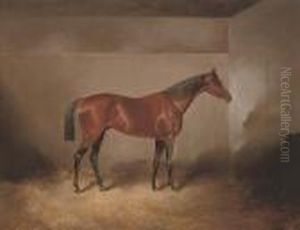 A Bay Hunter In A Stable by James Scott Kinnear