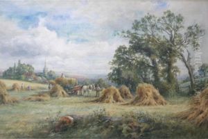 A Sussex Cornfield by Henry John Kinniard