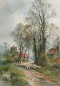An Autumn Lane; A Sussex Lane by Henry John Kinniard