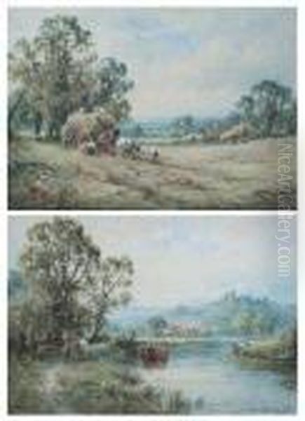 'a Sussex Hayfield', And 'arundel, Sussex', A Pair - view 1