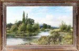 Mapledurham On The Thames Near Reading by Henry John Kinniard