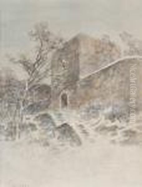 Burgruine Falkenstein Im Winter - view 1