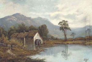 The watermill by Octavius Thomas Clark