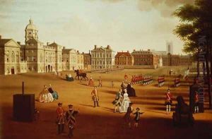 The 2nd Footguards (Coldstream) on Parade at Horse Guards', c.1750